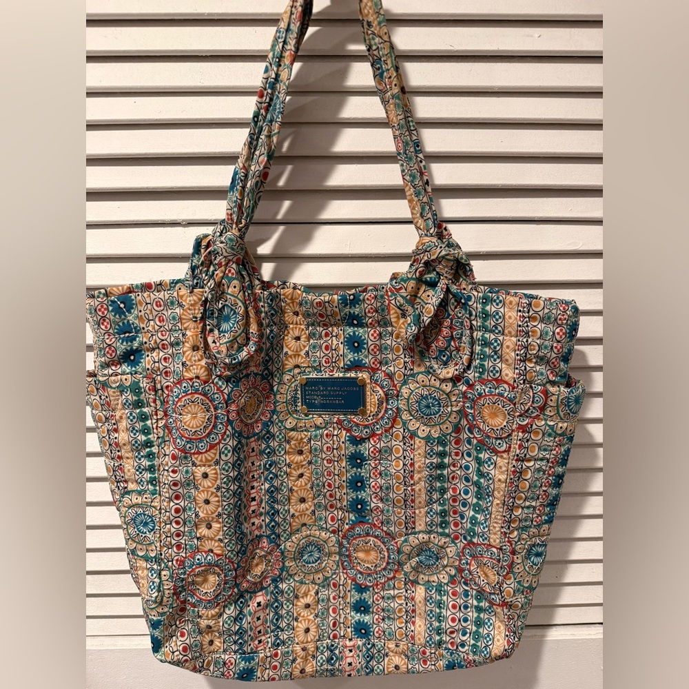 Marc Jacobs -Colorful cotton Patterned Tote Bag